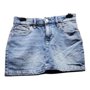 Forever 21‎ Denim Mini Skirt Womens Size Small Blue Jean Casual Y2K Style Skirt